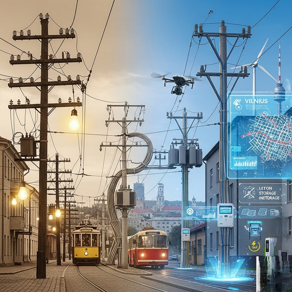 Vilniaus elektros tinklų istorija ir dabartis: nuo pirmosios lemputės iki išmaniųjų tinklų Vilniaus elektros tinklų istorija ir dabartis: nuo pirmosios lemputės iki išmaniųjų tinklų