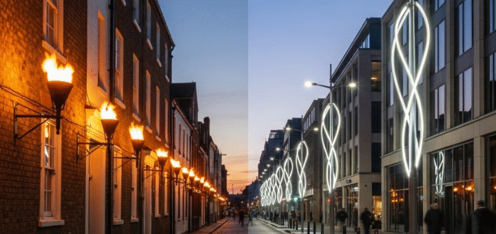 Gatvių Apšvietimas: Nuo Fakelų Iki Išmaniųjų Miestų Šviesos Arterijų