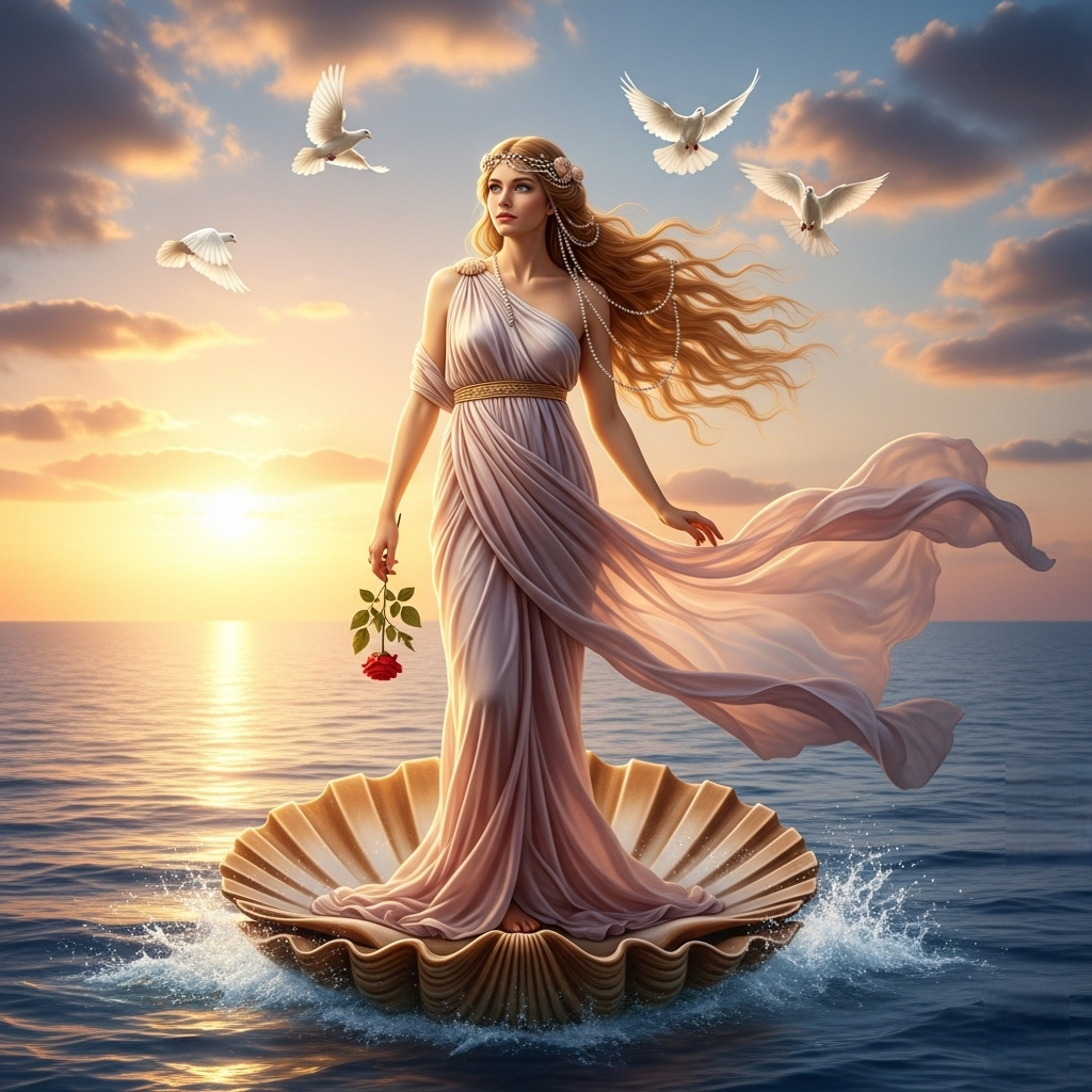 Afroditė: Daugiau Nei Meilės Deivė – Aistros, Grožio ir Konfliktų Įsikūnijimas