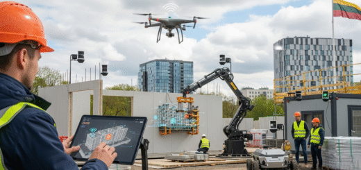 ConTech Revoliucija: Kaip Išmaniosios Technologijos Keičia Statybų Sektorių Lietuvoje ir Pasaulyje