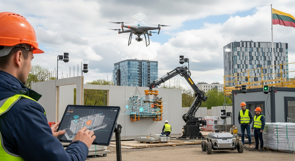 ConTech Revoliucija: Kaip Išmaniosios Technologijos Keičia Statybų Sektorių Lietuvoje ir Pasaulyje