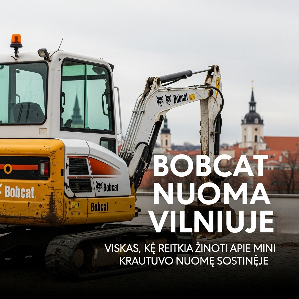 Bobcat Nuoma Vilniuje: Viskas, Ką Reikia Žinoti Apie Mini Krautuvo Nuomą Sostinėje