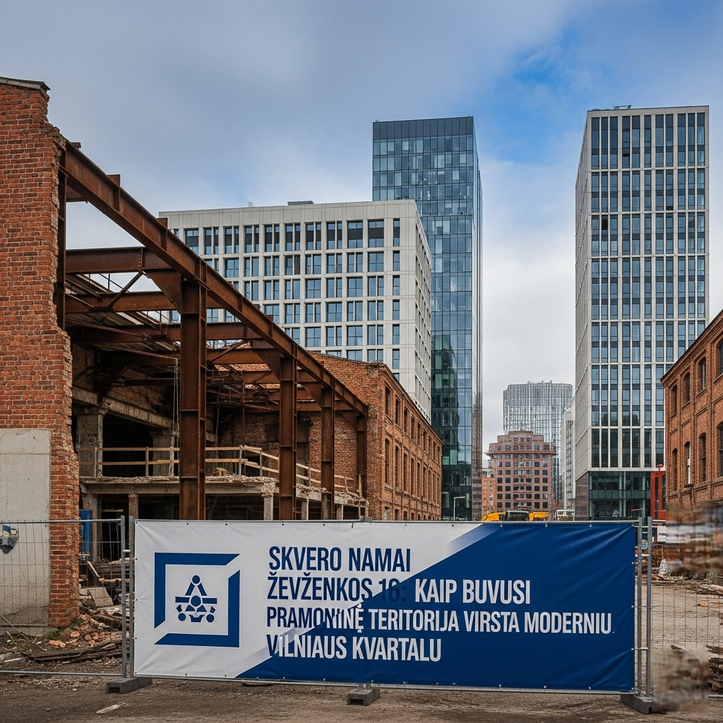 Skvero Namai Ševčenkos 16: Kaip Buvusi Pramoninė Teritorija Virsta Moderniu Vilniaus Kvartalu
