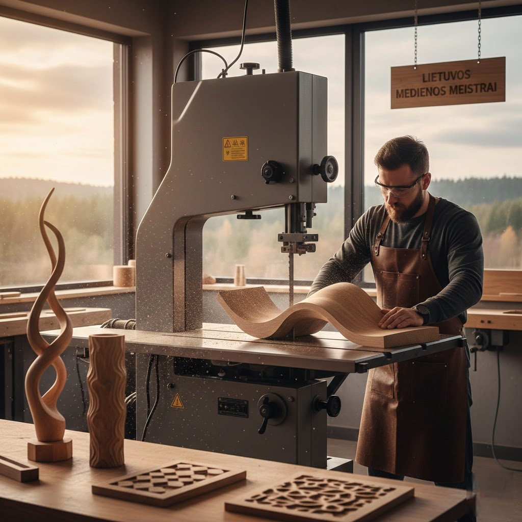 Juostinis Pjūklas: Slaptasis Ginklas Kuriant Tobulas Formas ir Medienos Raštus