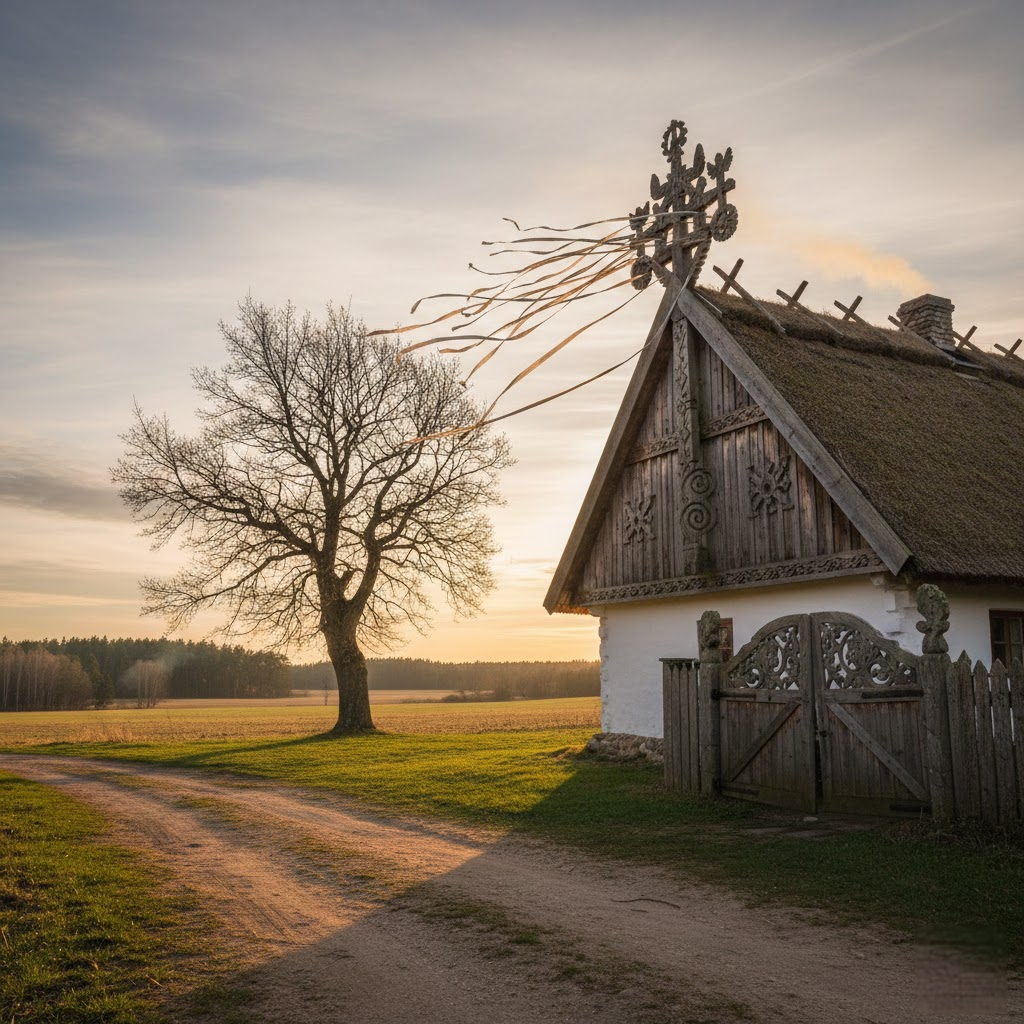 Stogo Karūna: Kai Vėjas Tampa Namų Puošmena ir Istorijos Pasakotoju