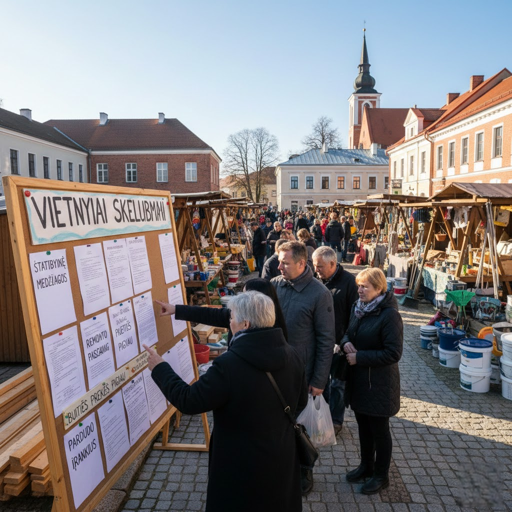 Rokiškio rinka atvirai: Kaip vietiniai skelbimai padeda sutaupyti statyboms, remontui ir buičiai