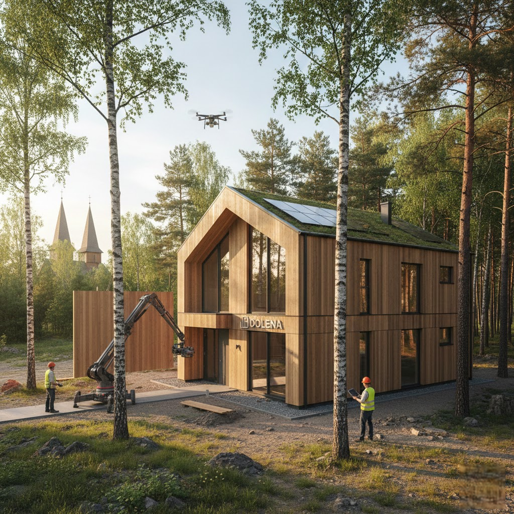 Medinių Namų Renesansas: Kaip „Dolena“ ir Modernios Technologijos Keičia Tvarios Statybos Taisykles