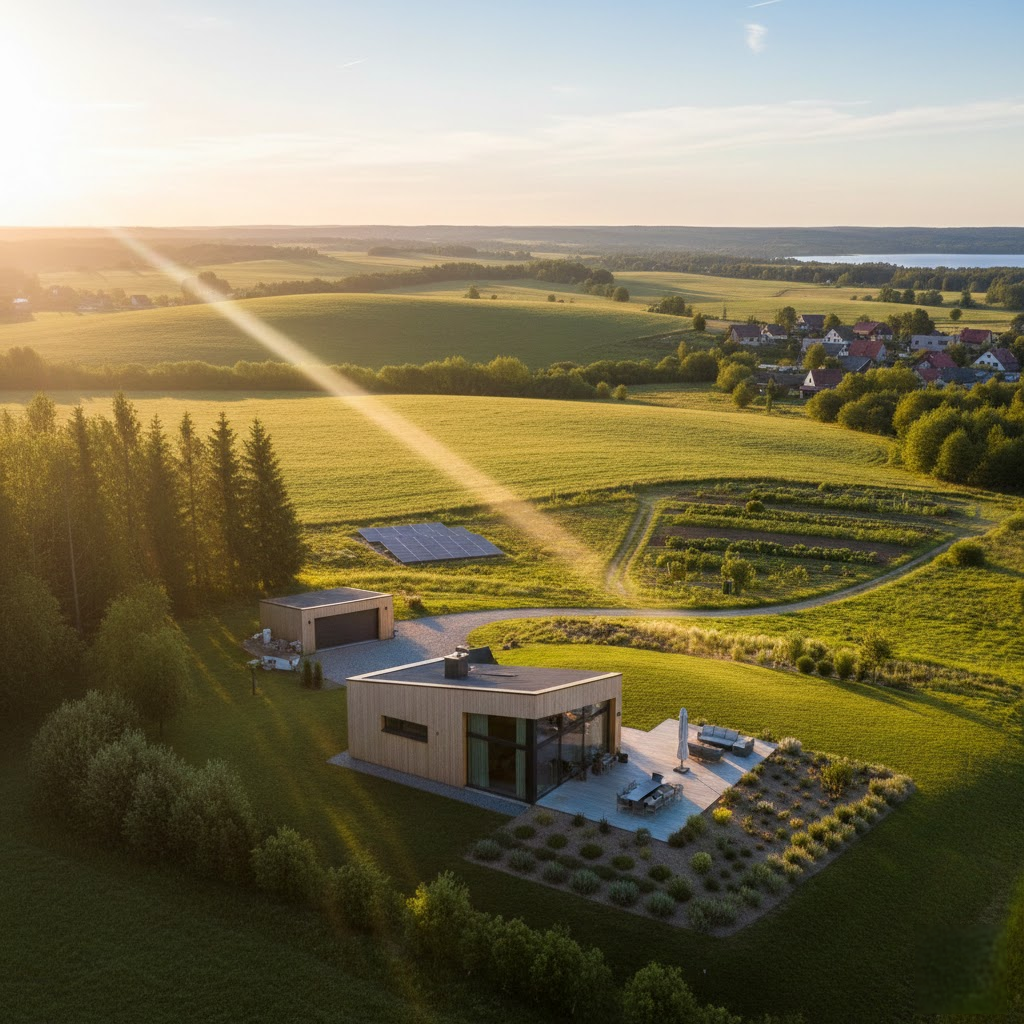 Saulės kelias jūsų sklype: strateginis namų zonavimas komfortui ir taupymui