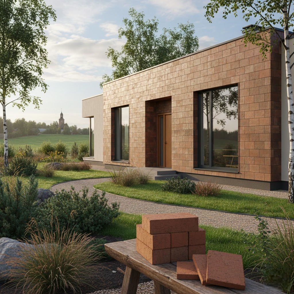Klinkerinės plytelės: kai natūralus molis tampa namų šarvais ir stiliaus akcentu