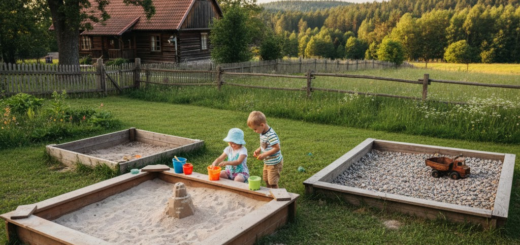 Kuriamas Vaikystės Pasaulis: Kodėl Paprastas Žvyras Netinka Jūsų Kiemo Smėlio Dėžei?