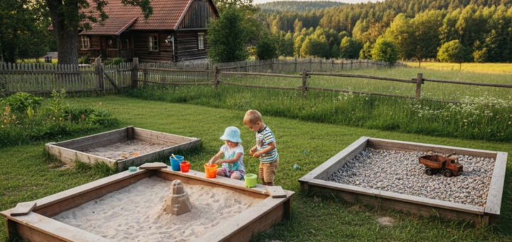 Kuriamas Vaikystės Pasaulis: Kodėl Paprastas Žvyras Netinka Jūsų Kiemo Smėlio Dėžei?