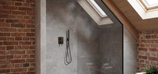 Kai standartas netinka: Kaip sukurti tobulą dušo erdvę sudėtingame vonios kambaryje