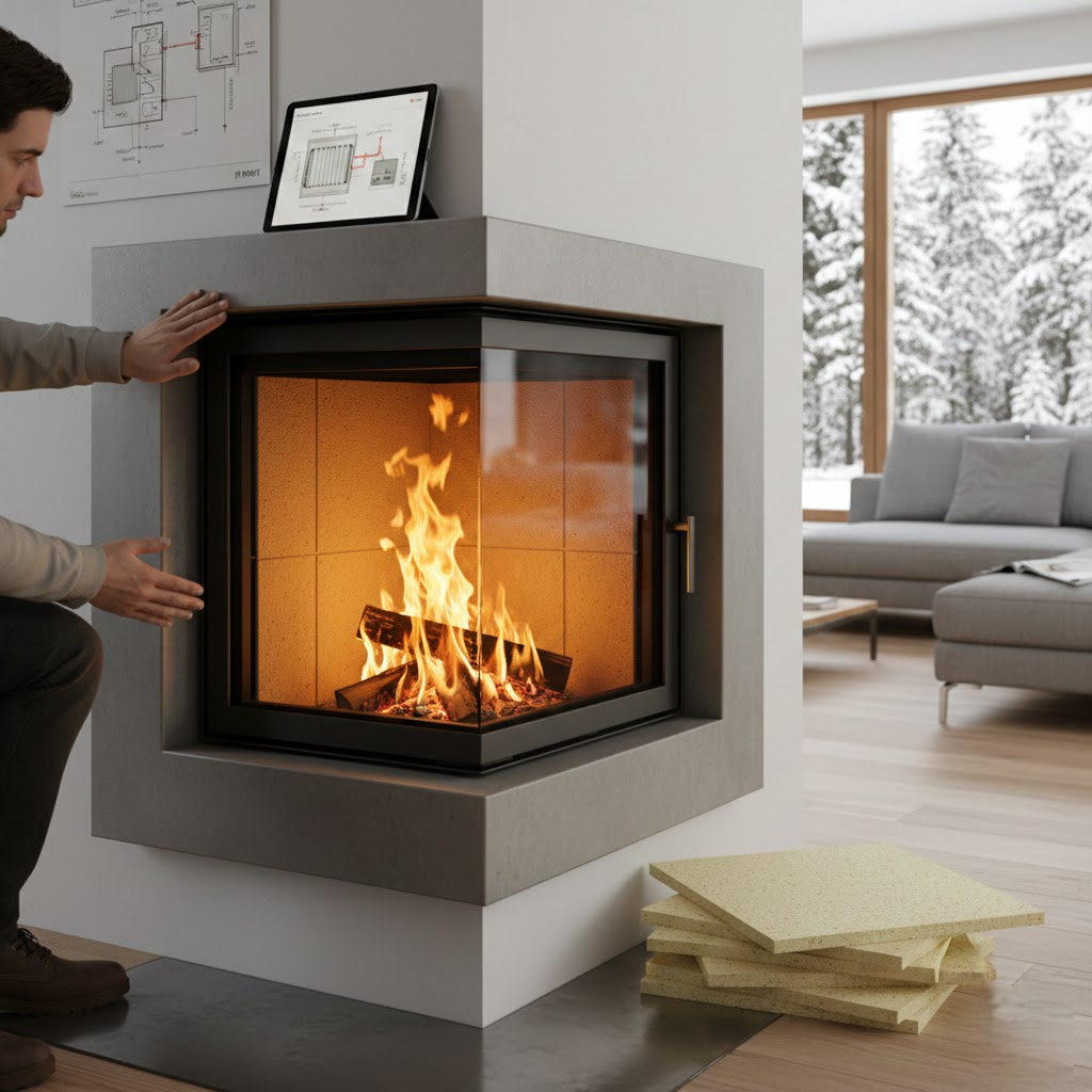 Ugnies suvaldymas: Kaip vermikulito plokštės keičia šiuolaikinio šildymo taisykles