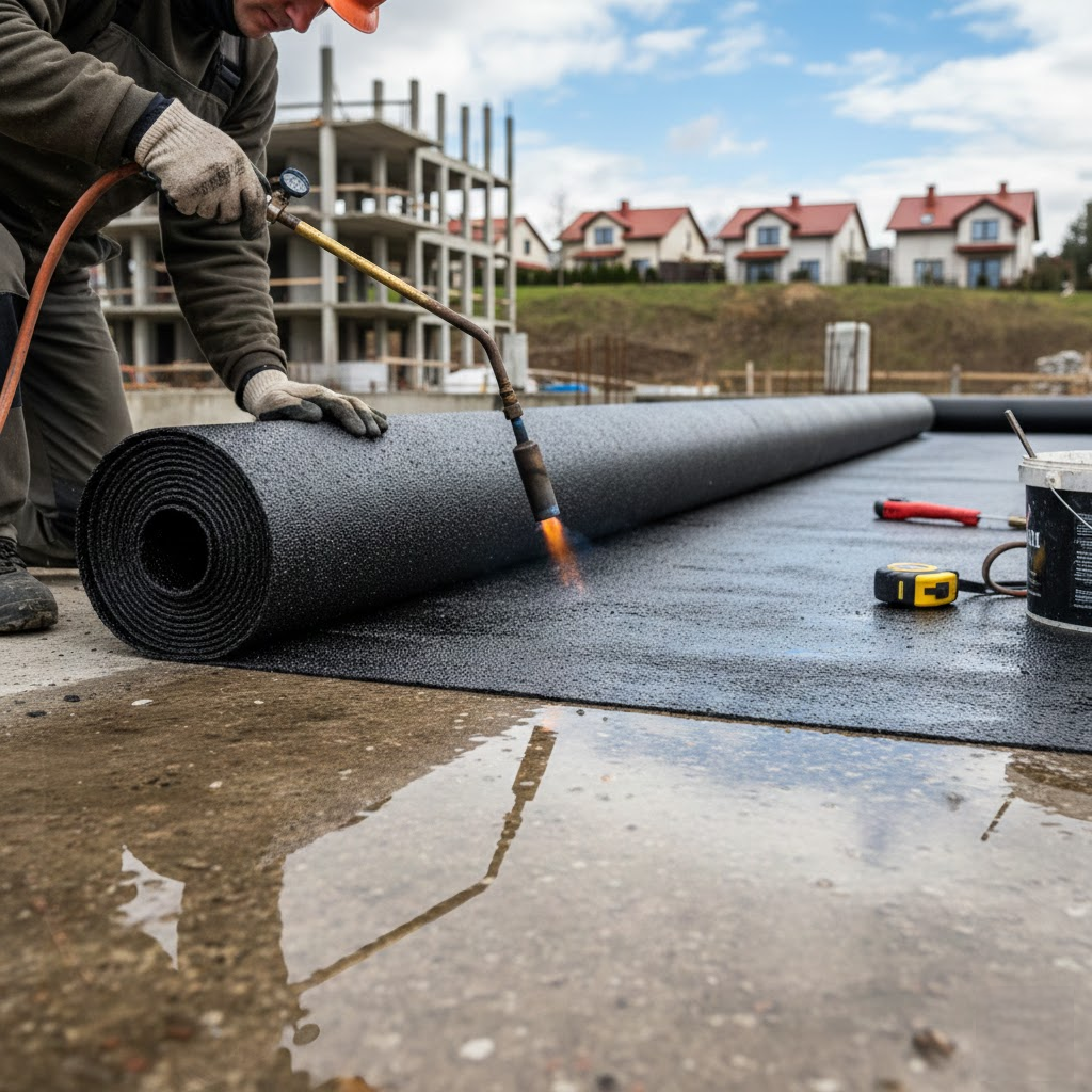 Patikima hidroizoliacija: bituminės prilydomos dangos pasirinkimo ir montavimo strategija