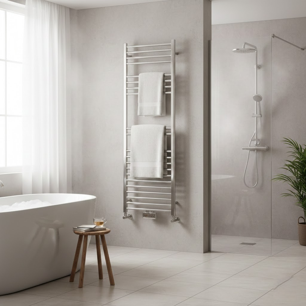 Šiluma ir komfortas vonios kambaryje: Kaip pasirinkti tinkamiausią rankšluosčių džiovyklą jūsų namams