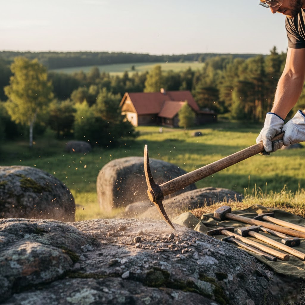 Galingas smūgis kietam paviršiui: kaip išsirinkti ir efektyviai naudoti kirtiklį