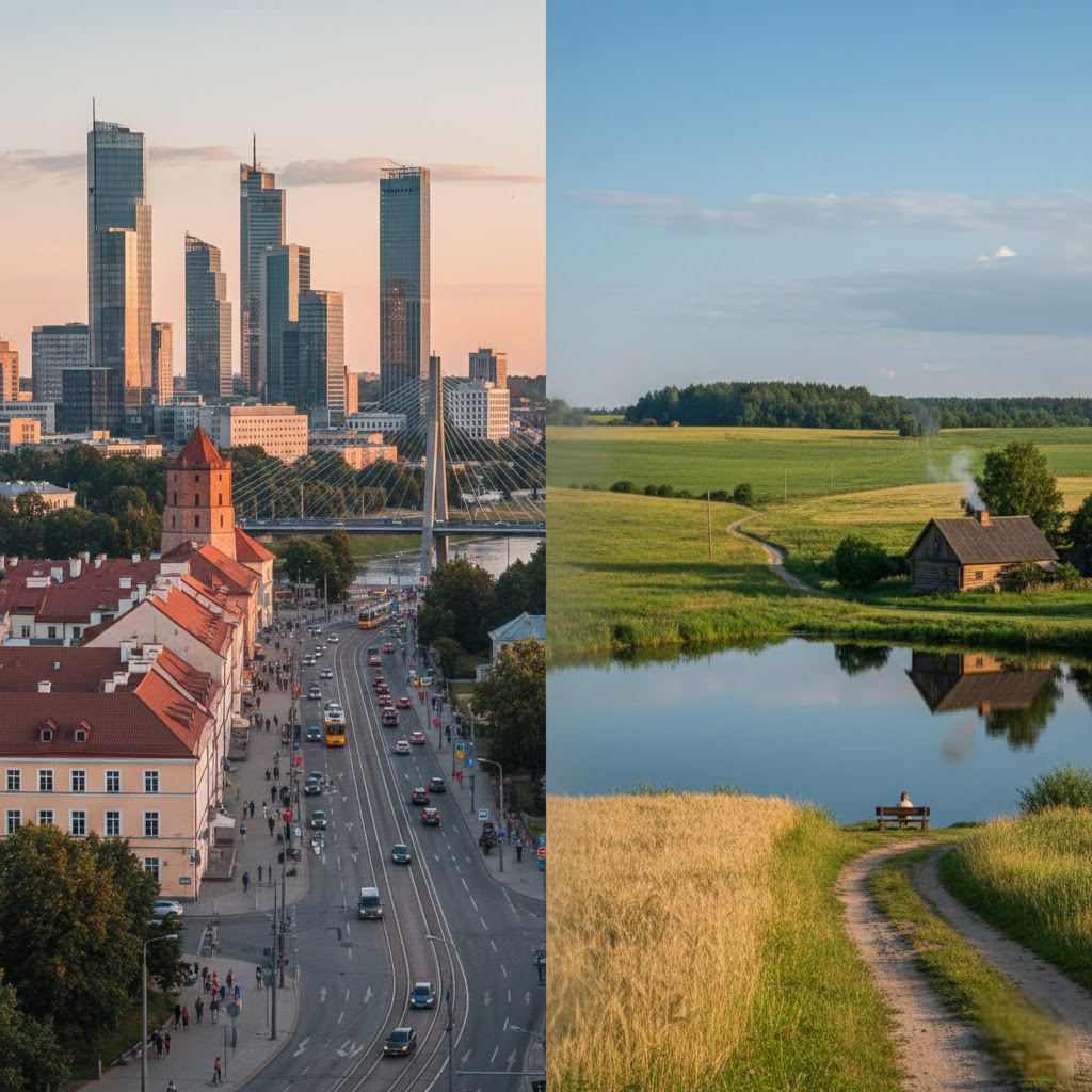 Gyvenimas tarp sostinės šurmulio ir Šalčininkų ramybės: praktinė analizė ieškantiems balanso