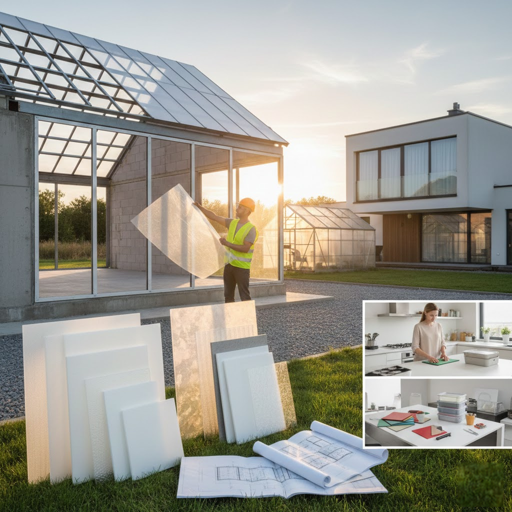 Plastiko lakštų pasirinkimas moderniai statybai ir namų ūkiui: technologiniai ypatumai bei praktinis pritaikymas