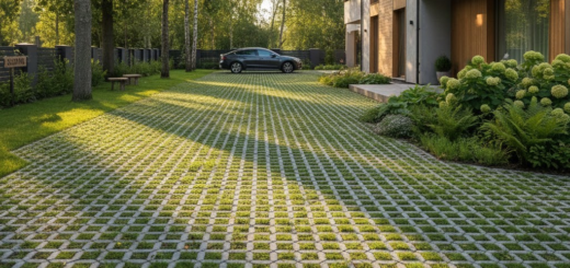 Žalioji kiemo revoliucija: kodėl ažūrinės trinkelės tampa pirmuoju pasirinkimu moderniose sodybose?