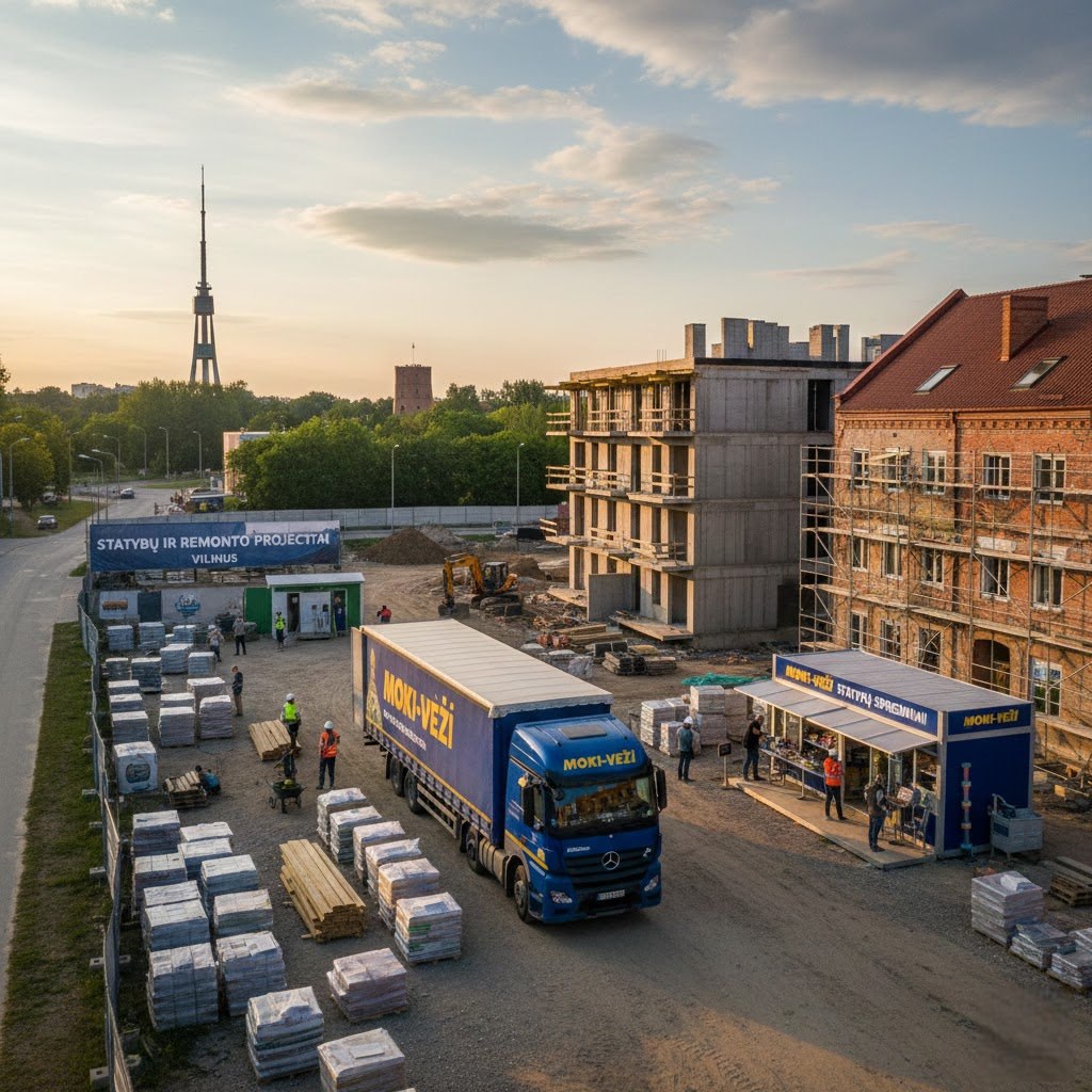 Statybų ir Remonto Strategija Vilniuje: Kaip Efektyviai Išnaudoti „Moki-Veži“ Tinklo Galimybes