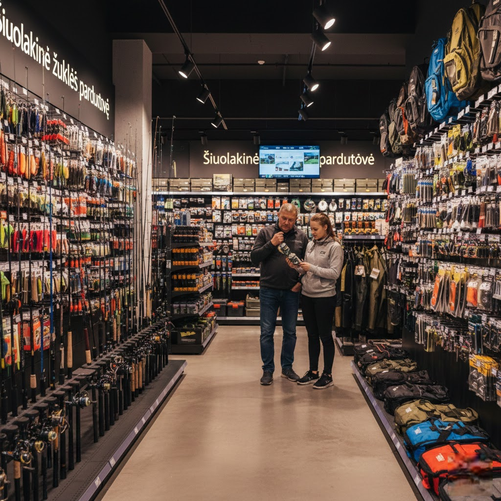 Šiuolaikinė žūklės parduotuvė: kaip nepasiklysti tarp tūkstančių prekių ir rasti tai, ko tikrai reikia?