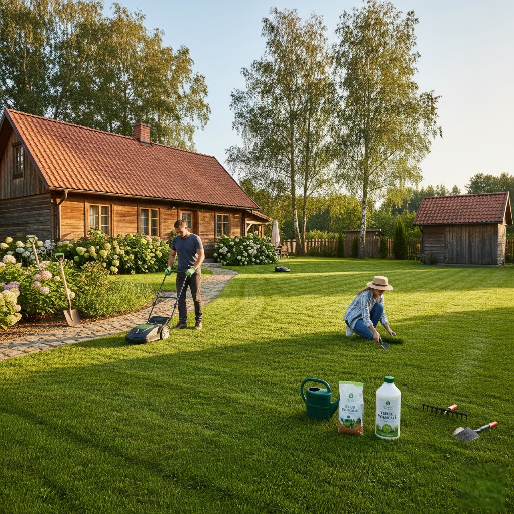 Svajonių vejos formulė: kaip pasiekti nepriekaištingą rezultatą savo kieme