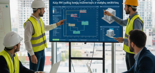 Šiuolaikinis projektų valdymas: Kaip RM įrankiai keičia inžinerijos ir statybų sektorių