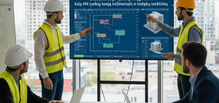 Šiuolaikinis projektų valdymas: Kaip RM įrankiai keičia inžinerijos ir statybų sektorių