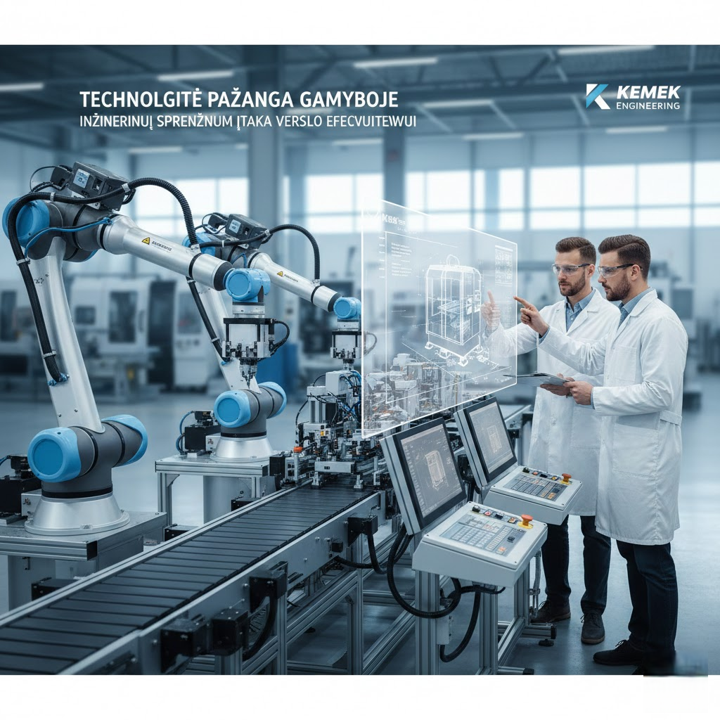 Technologinė pažanga gamyboje: Inžinerinių sprendimų įtaka verslo efektyvumui ir „Kemek Engineering“ vaidmuo Technologinė pažanga gamyboje: Inžinerinių sprendimų įtaka verslo efektyvumui ir „Kemek Engineering“ vaidmuo