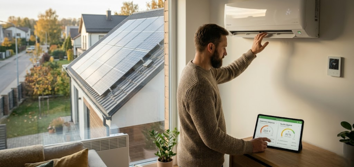 Elektrinis šildymas 2026 metais: išsamus gidas apie technologijas, efektyvumą ir saulės energijos sinergiją