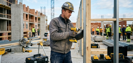 DeWalt įrankiai: Kodėl geltonai juoda spalva tapo statybų aikštelių standartu?