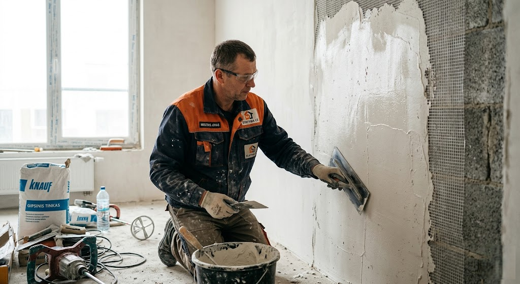 Gipsinis tinkas: Visapusiškas gidas – nuo privalumų iki meistriškų dengimo paslapčių