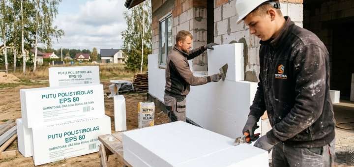 Putų polistirolas EPS 80: Išsamus gidas apie populiariausią šiltinimo pasirinkimą Lietuvoje