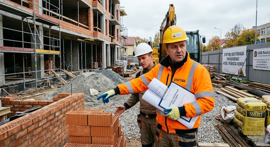Statybų sektoriaus paradoksas: kodėl Lietuvoje trūksta visko – nuo plytų iki idėjų?