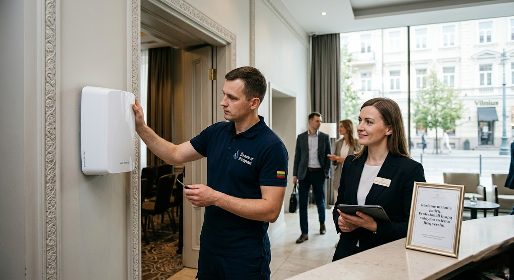 Pramoninis oro gaiviklis: Kodėl jūsų verslui reikia profesionalaus kvapų valdymo sprendimo?