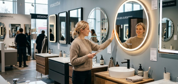 Veidrodžiai Voniai: Kaip Išsirinkti Tobulą Akcentą, Kuris Sujungia Estetiką ir Funkcionalumą?