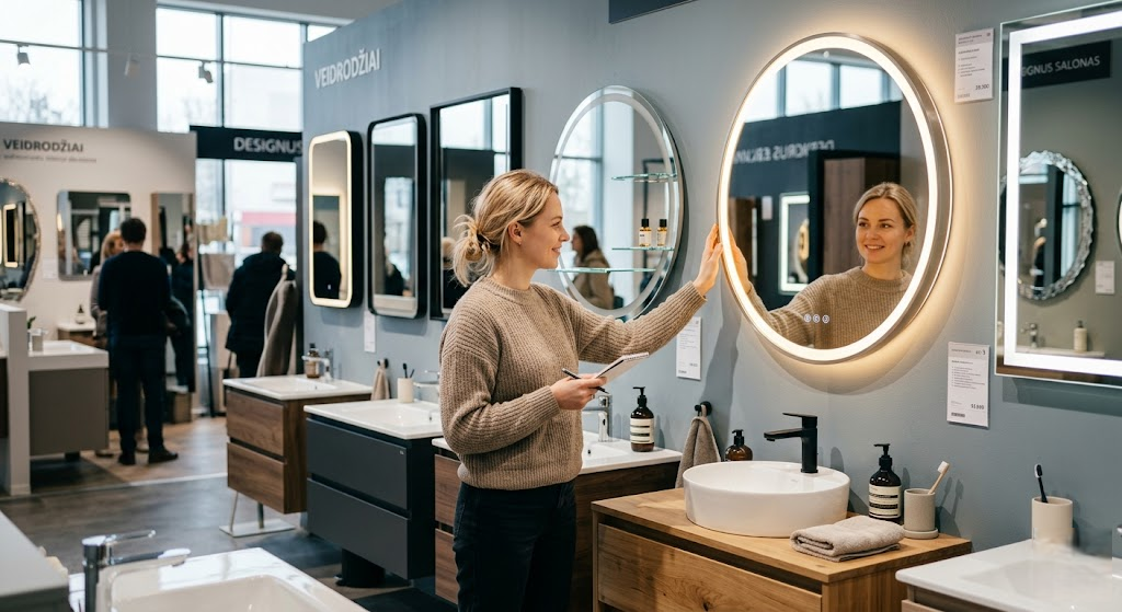 Veidrodžiai Voniai: Kaip Išsirinkti Tobulą Akcentą, Kuris Sujungia Estetiką ir Funkcionalumą?