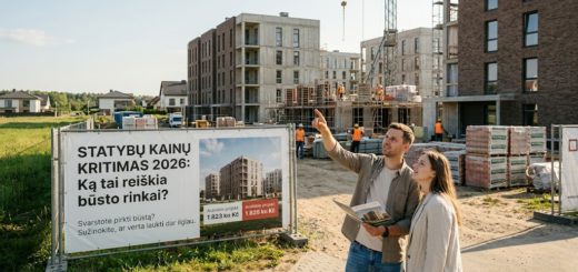 Statybų kainų kritimas 2026-aisiais: Ką tai reiškia būsto rinkai ir ar verta laukti dar ilgiau?