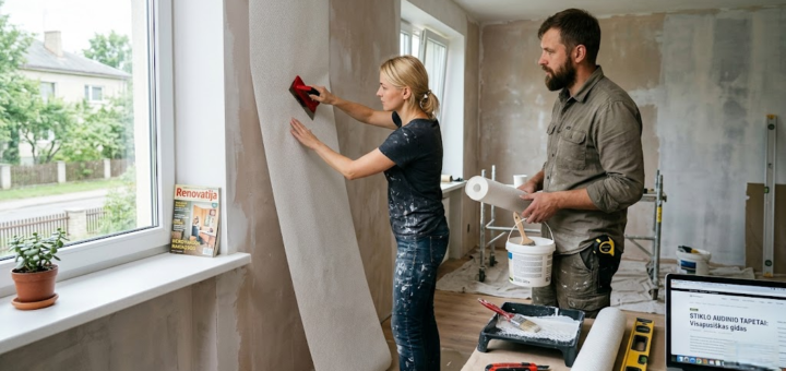 Stiklo audinio tapetai: Visapusiškas gidas ieškantiems ilgaamžiškumo, estetikos ir sveiko mikroklimato