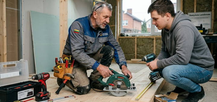 Statybos įrankiai: Išsamus gidas nuo profesionalo iki namų meistro – kaip pasirinkti, naudoti ir prižiūrėti?