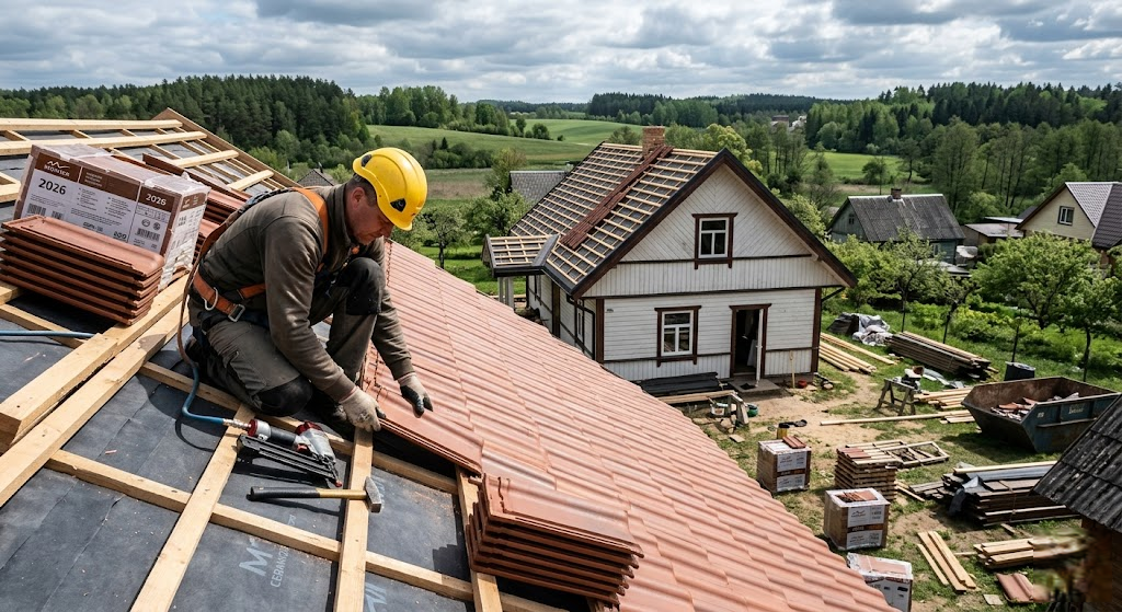 Stogo dengimo kaina: išsamus 2026 m. gidas planuojantiems namo renovaciją ar statybas Stogo dengimo kaina: išsamus 2026 m. gidas planuojantiems namo renovaciją ar statybas
