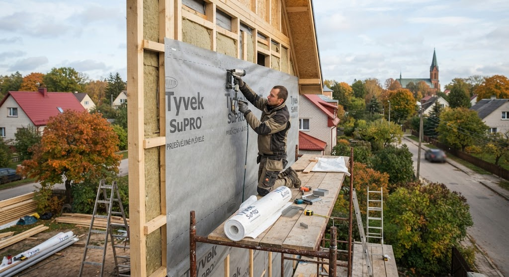 Priešvėjinė plėvelė: Kaip Išsaugoti Šilumą ir Apsaugoti Namo Konstrukcijas Priešvėjinė plėvelė: Kaip Išsaugoti Šilumą ir Apsaugoti Namo Konstrukcijas