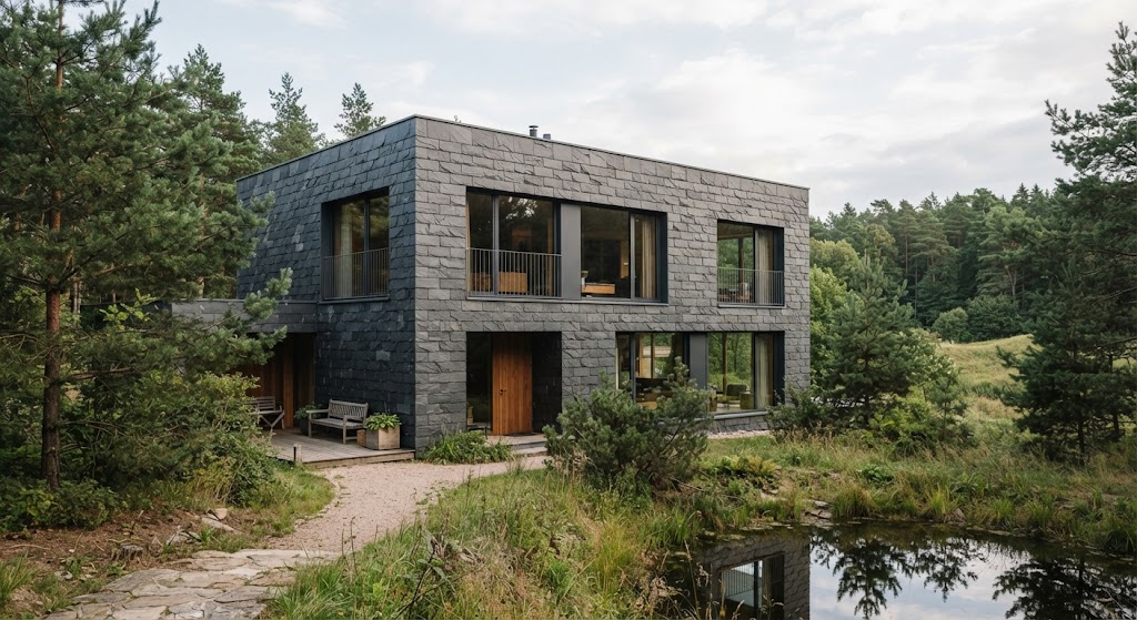 Skalūnas fasadui: Architektūrinė elegancija, įkvėpta gamtos Skalūnas fasadui: Architektūrinė elegancija, įkvėpta gamtos