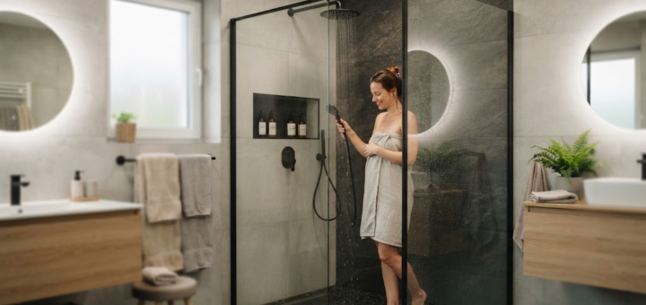 Tobula dušo kabina jūsų namams: Praktiniai patarimai ir moderniausios dizaino tendencijos