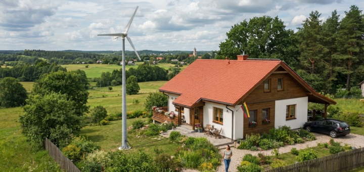 Vėjo jėgainės namams: Tvari investicija į asmeninę energetinę nepriklausomybę